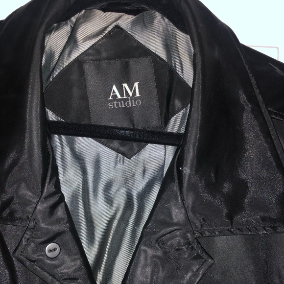 Andrew Marc AM Studio black overcoat M - Picture 3 of 8